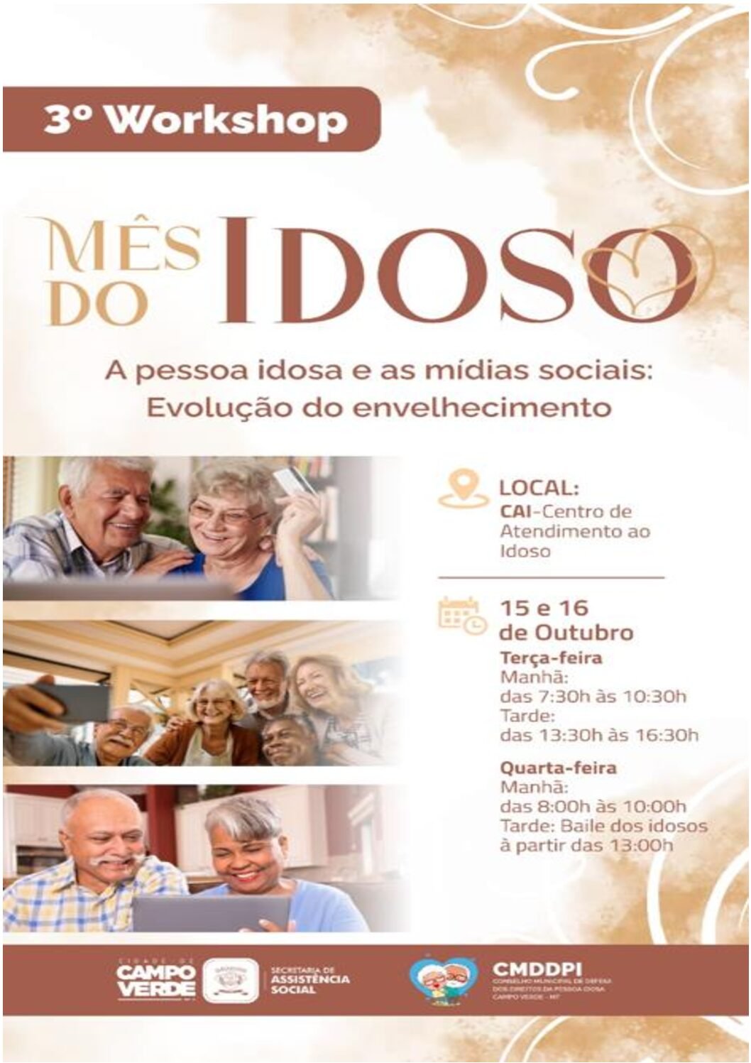 Cededipi-MT participa de workshop em celebração ao mês da Pessoa Idosa em Campo Verde