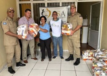 Corpo de Bombeiros doa 2 toneladas de alimentos a instituições filantrópicas de Cuiabá