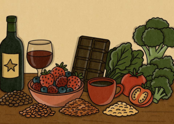 Alimentos ricos em polifenóis, como cacau e uva, retardam envelhecimento