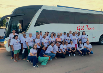 Grupo Viver Bem na Melhor Idade participa de passeio em Juscimeira promovido pela Secretaria de Assistência Social