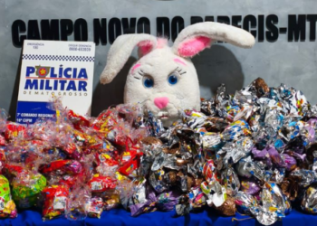 Polícia Militar frustra evento e apreende ovos de Páscoa que seriam distribuídos por facção