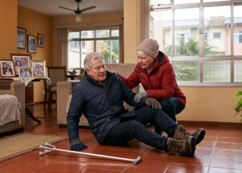 Como prevenir quedas em idosos durante o inverno
