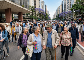 Avenida Paulista vira palco de grande manifestação em prol de um envelhecimento ativo e sem preconceito